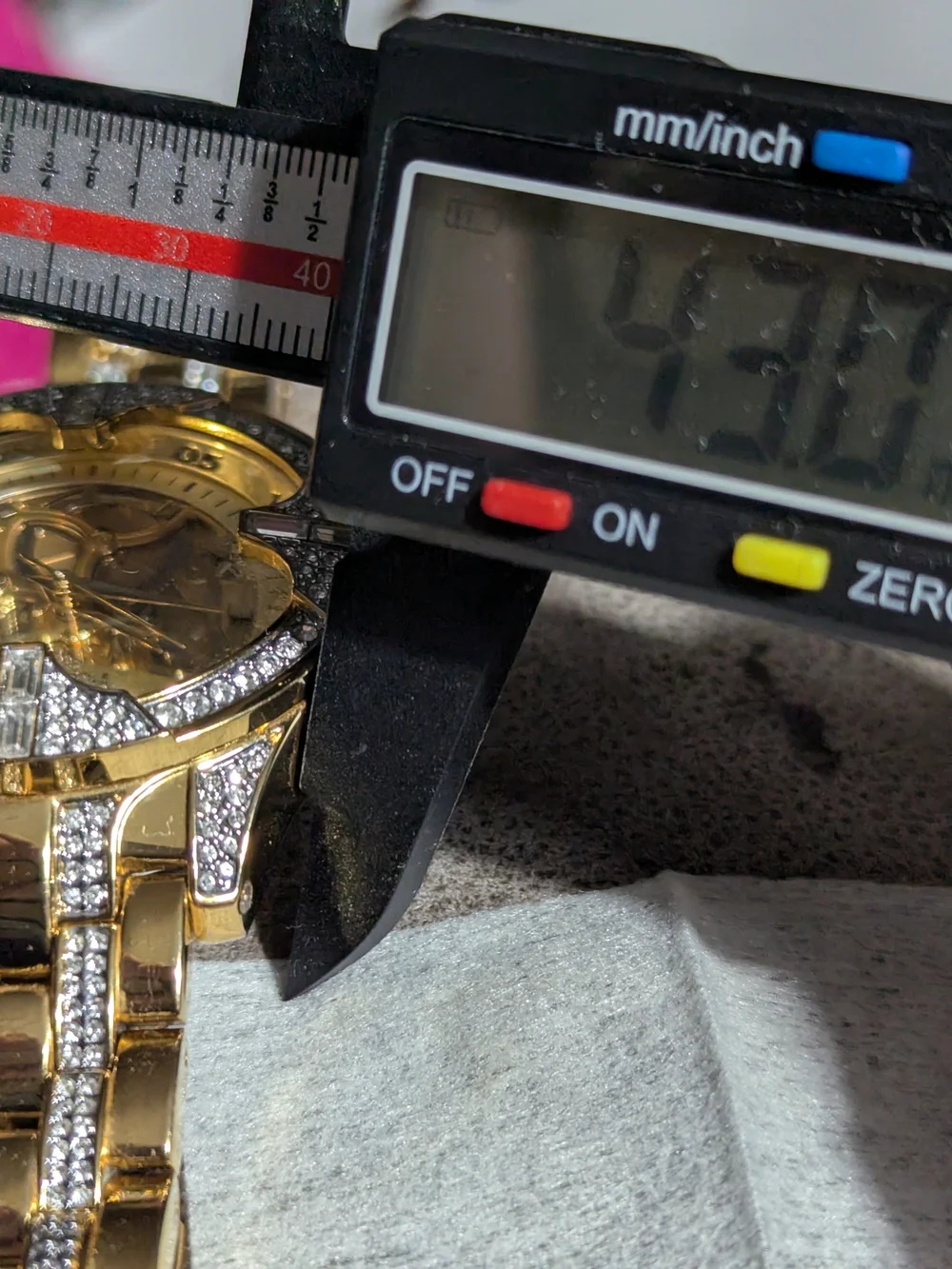 Gent's Gold & Crystal Skeleton Dial Watch by Elgin
